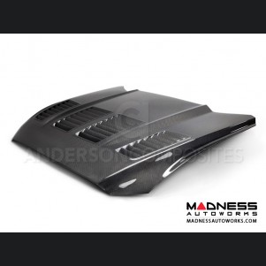 Ford Mustang Type TW Hood by Anderson Composites - Carbon Fiber - Double Sided