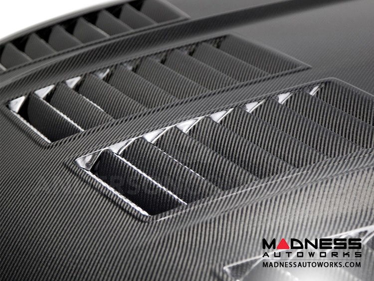 Ford Mustang Type TW Hood by Anderson Composites - Carbon Fiber - Double Sided