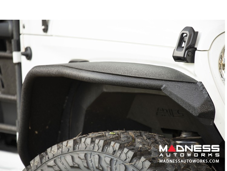 Jeep Wrangler JL Fender Flares - Front - Textured Black Powdercoat