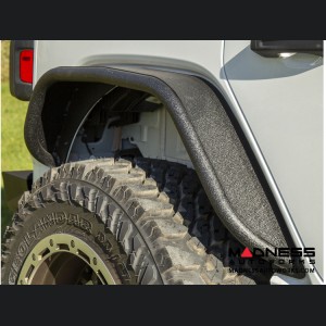 Jeep Wrangler JL Fender Flares - Rear - Textured Black Powdercoat