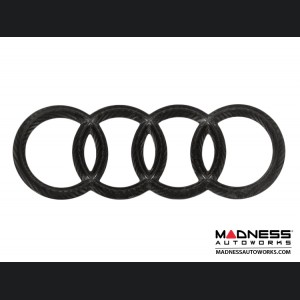 Audi Grille Emblem by Feroce - 10.75" (274mm) - Carbon Fiber