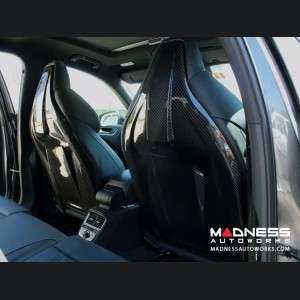 Audi RS4 Seat Trim Kit - Carbon Fiber w/ Orange Candy Accent