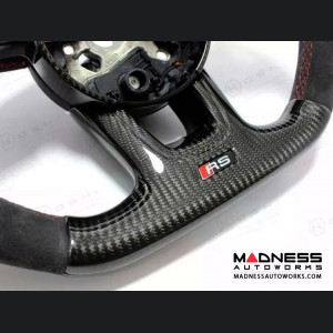 Audi RS4 Steering Wheel Lower Part - Carbon Fiber 
