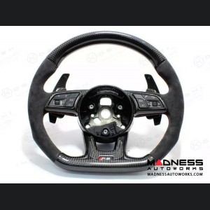 Audi RS4 Steering Wheel Lower Part - Carbon Fiber 
