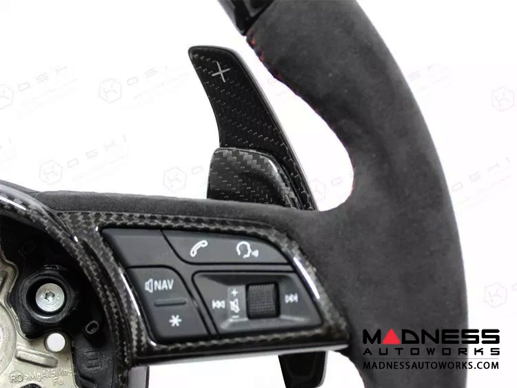 Audi RS4 Steering Wheel Paddle Shifters - Carbon Fiber 