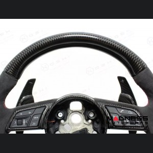 Audi RS4 Steering Wheel Upper Part - Carbon Fiber 