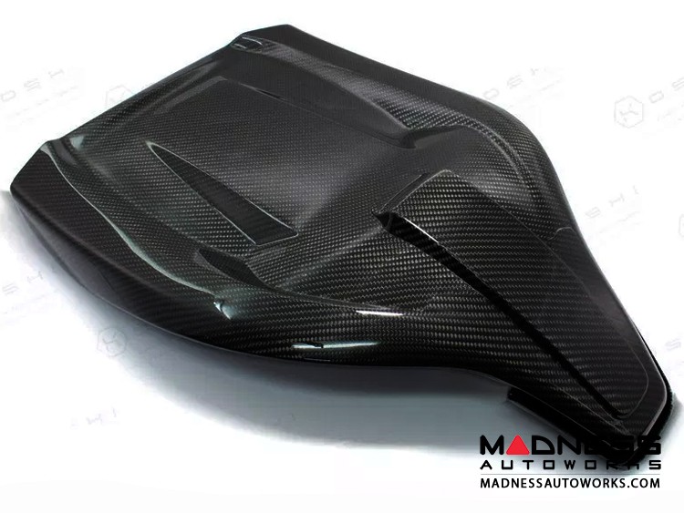 Audi RS3 Seat Trim Kit - Carbon Fiber w/ Orange Candy Accent