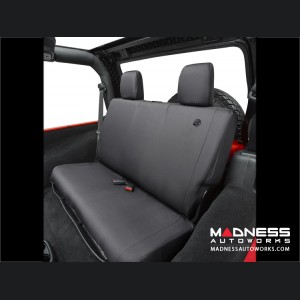 Jeep Wrangler Unlimited Rear Seat Covers by Bestop - Black Diamond - 2007