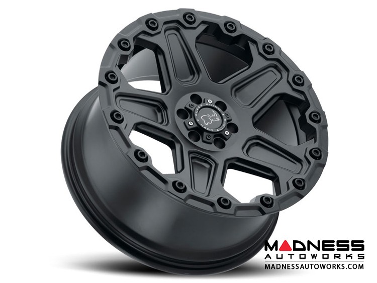 Jeep Custom Wheels (1) - Black Rhino - 17 x 9.5 - Cog - Matte Black 
