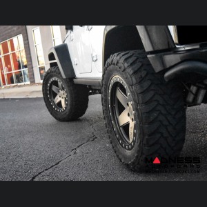 Jeep Custom Wheels (1) - Black Rhino - 20 x 9.5 - Crawler - Matte Bronze w/ Matte Black Ring