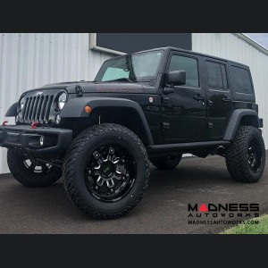 Jeep Custom Wheels (1) - Black Rhino - 18 x 9.5" - Locker - Gloss Black w/ Milled Spokes