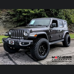 Jeep Custom Wheels (1) - Black Rhino - 17 x 9.5" - Locker - Gloss Black w/ Milled Spokes