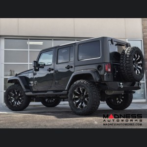 Jeep Custom Wheels (1) - Black Rhino - 20 x 9.5 - Pinatubo - Gloss Black w/ Milled Inside Window