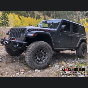 Jeep Custom Wheels (1) - Black Rhino - 20 x 9.5 - Shrapnel - Gloss Black w/ Milled Spokes