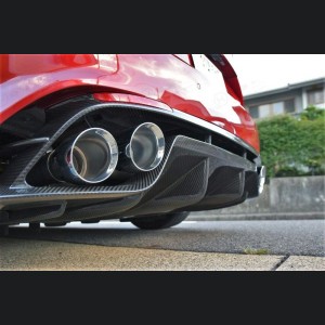 Alfa Romeo Giulia Rear Diffuser - Carbon Fiber - Quadrifoglio Model - Italian Theme 
