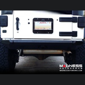 Jeep Wrangler JK by Crawler Conceptz - Skinny Series Rear Bumper w/ Hitch and Tabs