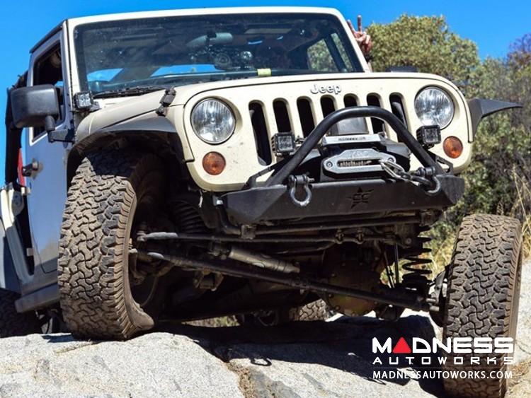 Jeep Wrangler JK by Crawler Conceptz - Skinny Series Front Bumper w/ Bar and Tabs