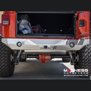 Jeep Wrangler JK by Crawler Conceptz - Ultra Series II JK Rear Bumper w/ Lights & Tire Carrier (w/ Hitch)