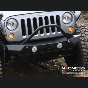 Jeep Wrangler JK by Crawler Conceptz -  Ultra Series Mid Width JK Front Bumper with Bar and Tabs