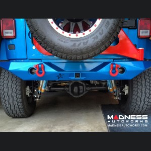 Jeep Wrangler JK by Crawler Conceptz - Ultra Series Mid Width JK Rear Bumper with Tabs and Tire Carrier