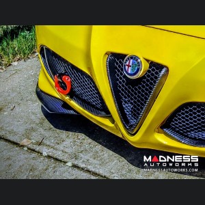 Alfa Romeo 4C Carbon Fiber Front Grille Insert Trim Set - Red