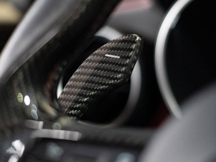  Alfa Romeo Stelvio Paddle Shifter Covers - Carbon Fiber