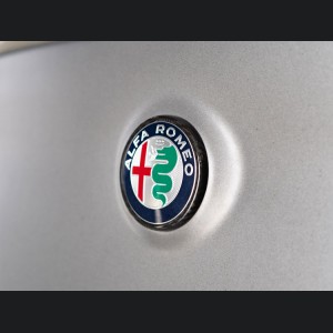 Alfa Romeo Stelvio Rear Emblem Frame Trim - Carbon Fiber