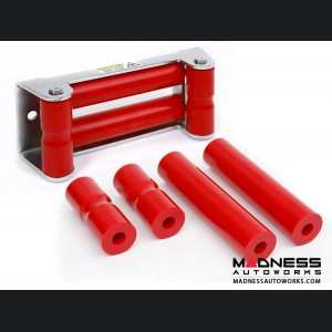Jeep Wrangler JL Rope Rollers for Synthetic Winch Rope - Red