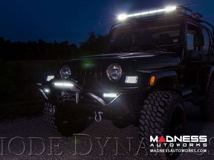 Jeep Wrangler JL LED Light Bar w/ Bracket - 50" - Amber Driving