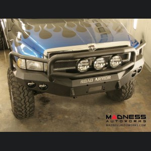 Dodge Ram 1500 Front Winch Bumper Lonestar Guard - Smittybilt XRC - Texture Black WARN M12000