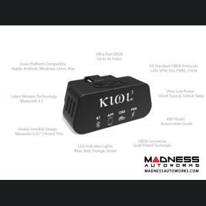 KIWI 3 OBDII Adapter - Scanner, Dyno and Data Logging - Bluetooth