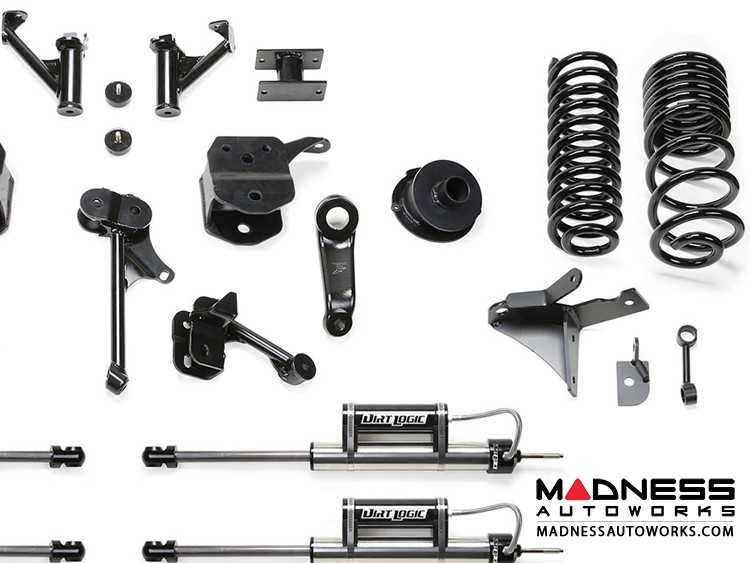 Dodge Ram 2500 5" Basic System w/ Coil Springs and Dual Dirt Logic Resi and Non Resi 2.25 Shocks by Fabtech (2014 - 2017) 4WD