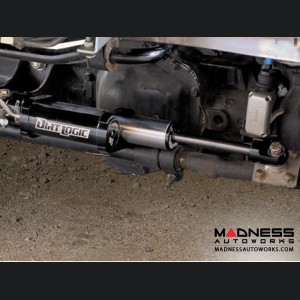 Ford F 250/ 350 Steering Stabilizer System w/ Dual Dirt Logic SS 2.25 Resi Dampeners by Fabtech (2005 - 2017) 4WD