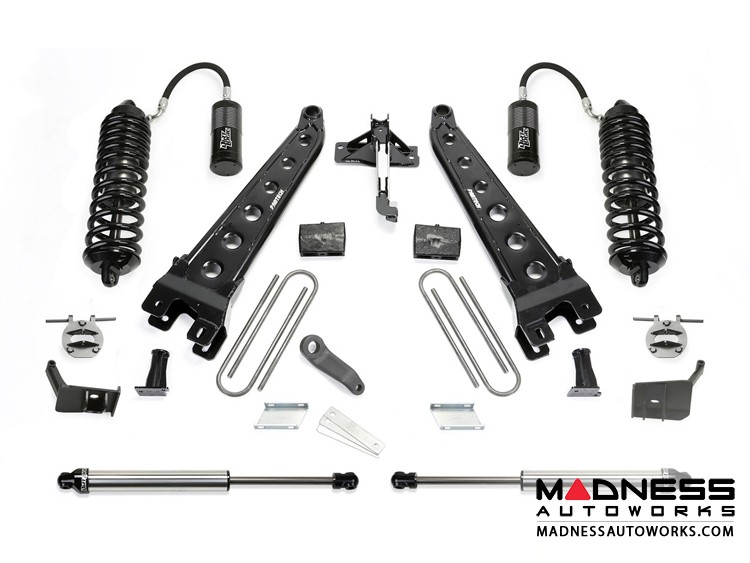 Ford F 250/ 350 6" Radius Arm System w/ Dirt Logic 4.0 Resi Front Coilovers and Rear 2.25 Shocks by Fabtech (2017) 4WD
