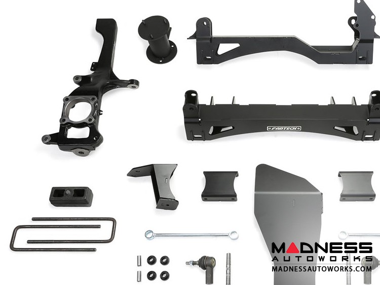 Nissan Titan XD 6" Basic System w/ Performance Rear Shocks by Fabtech (2016) 4WD
