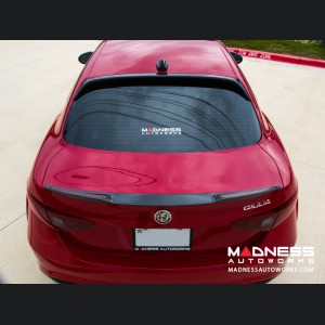 Alfa Romeo Giulia Roof Spoiler - Carbon Fiber - Feroce Carbon - Full Size