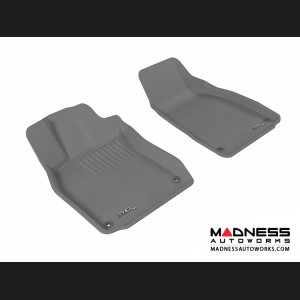 Audi A6/ S6/ RS6 Floor Mats (Set of 2) - Front - Gray by 3D MAXpider (2005-2011)