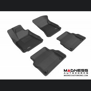 Audi A8 Floor Mats (Set of 4) - Black by 3D MAXpider (2011-2015)