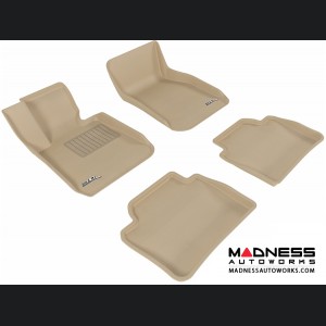 BMW 3 Series (F30) Floor Mats (Set of 4) - Tan by 3D MAXpider