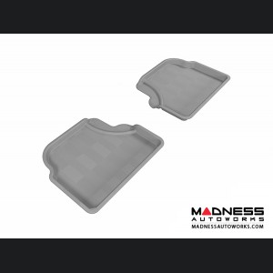 BMW 5 Series (E60) Floor Mats (Set of 2) - Rear - Gray by 3D MAXpider