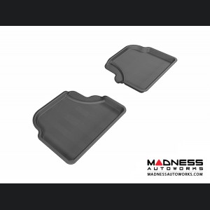 BMW 5 Series (E60) Floor Mats (Set of 2) - Rear - Black by 3D MAXpider