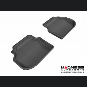 BMW 5 Series (F10) Floor Mats (Set of 2) - Rear - Black by 3D MAXpider