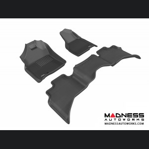 Dodge RAM 1500 Quad Cab Floor Mats (Set of 3) - Black by 3D MAXpider