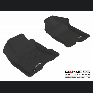 Ford Focus Floor Mats (Set of 2) - Front - Black by 3D MAXpider