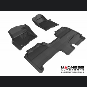 Ford F-150 Supercab Floor Mats (Set of 3) - Black by 3D MAXpider
