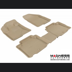 Hyundai Veracruz Floor Mats (Set of 3) - Tan by 3D MAXpider