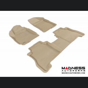 Hyundai Santa Fe Floor Mats (Set of 3) - Tan by 3D MAXpider