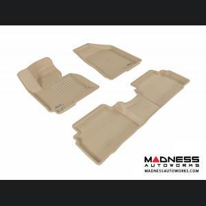 Hyundai Tucson Floor Mats (Set of 3) - Tan by 3D MAXpider