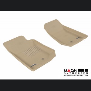 Jeep Wrangler/ Wrangler Unlimited Floor Mats (Set of 2) - Front - Tan by 3D MAXpider