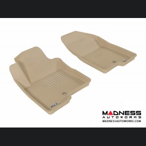Jeep Compass Floor Mats (Set of 2) - Front - Tan by 3D MAXpider